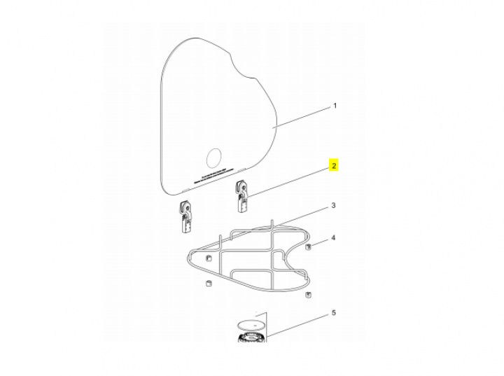 Gångjärn reservdel Thetford i gruppen Hushåll / Spis & ugn / Reservdelar Spis / Ugn hos Camping 4U (9929338)