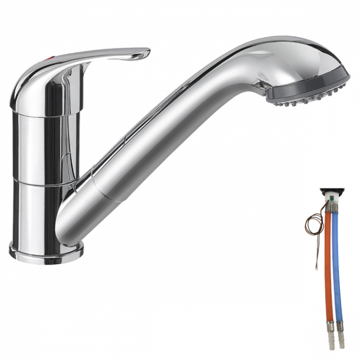 Blandare ø36mm med handdusch Reich Keramik Kama Duett krom i gruppen Husbil & Husvagn / Vatten & VVS / Blandare och kranar / Hålmått 34-39 mm hos Camping 4U (9931593)