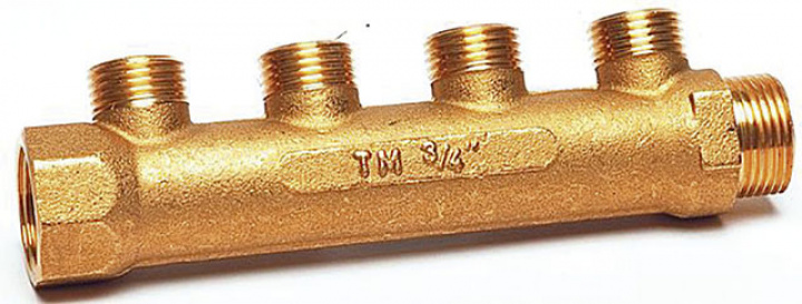 Färskvattenventil 4 utgångar, mässing i gruppen Beställningsvaror hos Camping 4U (9931724)