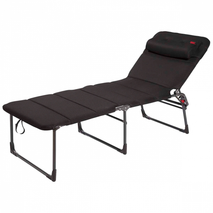 Solsäng Air-Deluxe Alu svart Crespo i gruppen Campingmöbler / Campingstolar / Solsängar hos Camping 4U (9931975)