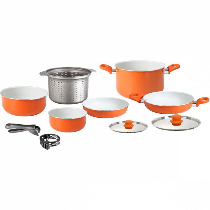 Kokkärls-set Orange i gruppen Hushåll / Husgeråd / Kastruller & Pannor hos Camping 4U (9932011)