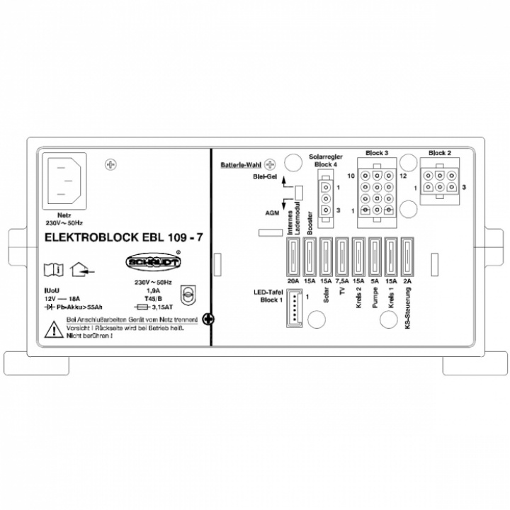 Elektroblock EBL 109 i gruppen Elektronik / Elektroblock hos Camping 4U (9933531)