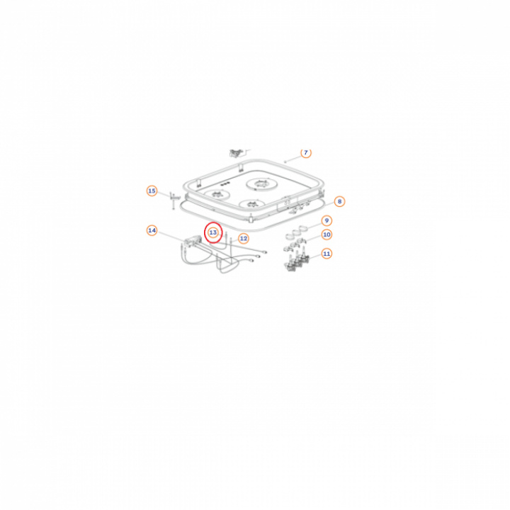 Termoelement M6, 7,7x0,8 mm Faston 450 mm i gruppen Hushåll / Spis & ugn / Reservdelar Spis / Ugn hos Camping 4U (9935553)