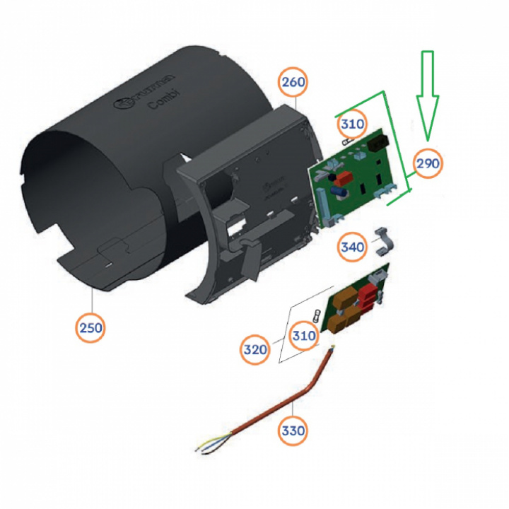 Elektronikkort Truma 6E / CB6 år 04/2007 till 05/2018 i gruppen Husbil & Husvagn / Värme / Luft / Truma / Truma Reservdelar hos Camping 4U (9938220)