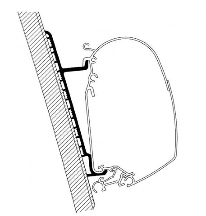 Adapter Thule 5/8 serie i gruppen Markiser & Förtält / Markiser / Markisadaptrar / Omnistor Adaptrar hos Camping 4U (9940632)