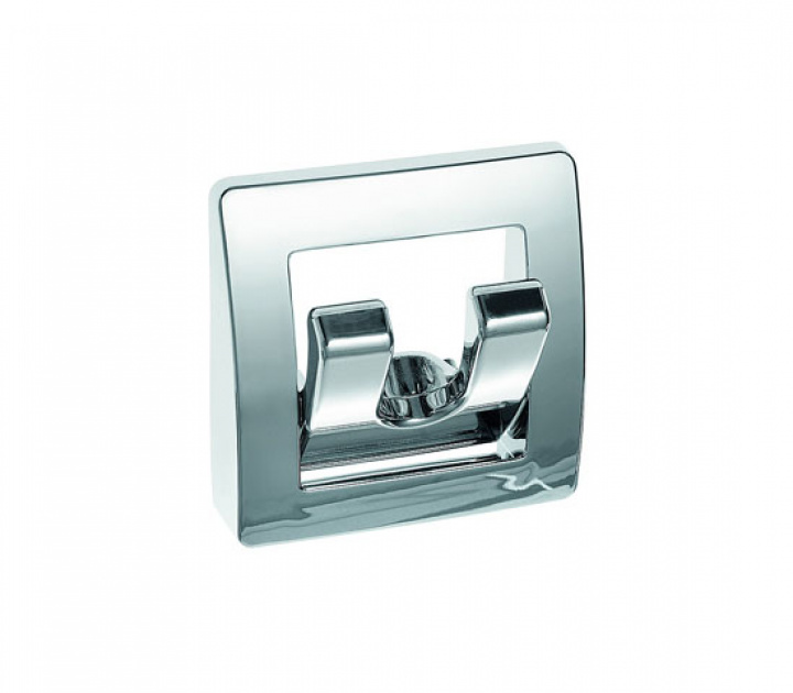 Garderobkrok nedfällbar dubbel, krom, högglans i gruppen Beställningsvaror hos Camping 4U (9941355)