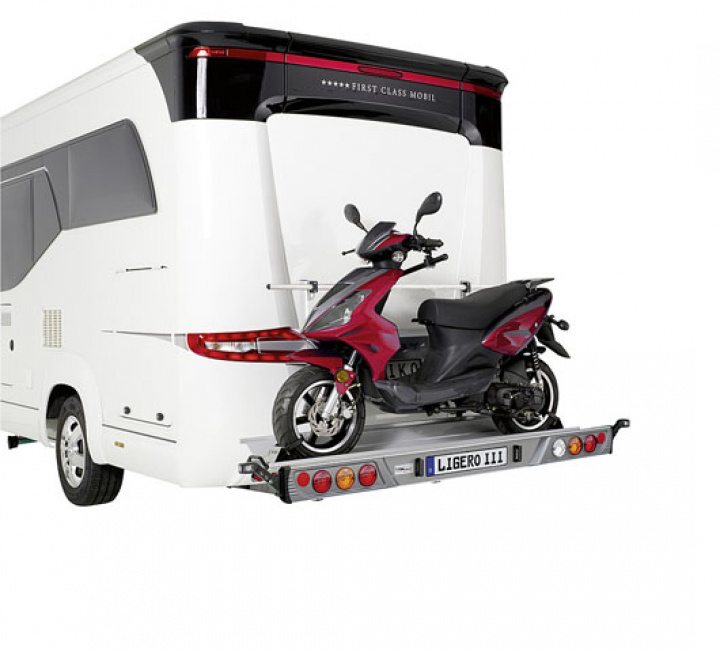 Lasthållare Sawiko Ligero III för 1 moped 2 cyklar med lastskena kort i gruppen Beställningsvaror hos Camping 4U (9941635)