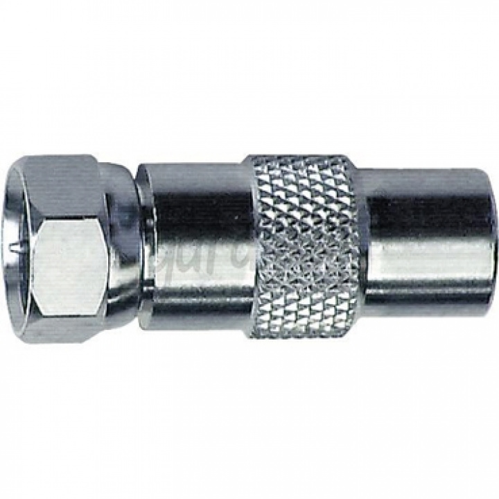 Adapter F-kontakt-Koaxial i gruppen Elektronik / Multimedia / Kablar / Kontakter hos Camping 4U (9942060)