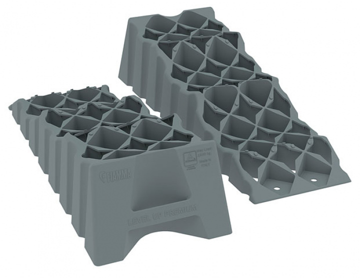 Nivåkloss Fiamma Level Up Premium max last á 2 500 kg grå, 2-pack i gruppen Husbil & Husvagn / Nivåklossar / Fiamma hos Camping 4U (9942568)