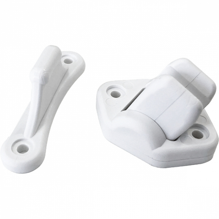 Dörrhållare ledad, vit 3mm i gruppen Husbil & Husvagn / Inredning / Beslag & Krokar hos Camping 4U (9942622)