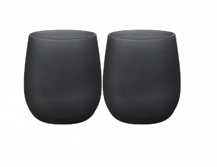 Dricksglas svart satin 35cl 2-pack Brunner i gruppen Hushåll / Husgeråd / Glas och Tillbringare hos Camping 4U (9944327)