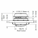 MaxxFan Dome ø152mm 12V Vit Dome