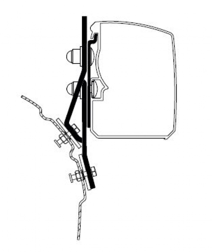 Adapter Thule T3200 VWT4 i gruppen hos Camping 4U (9946175)