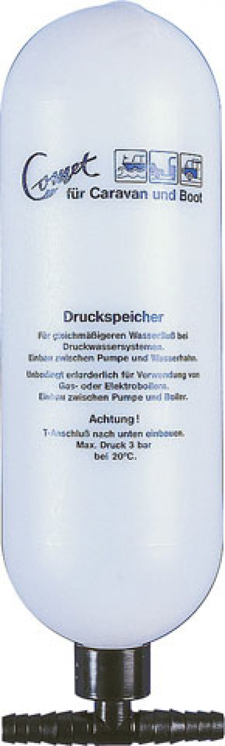 Tryckutjämningstank ø10mm COMET i gruppen Husbil & Husvagn / Vatten & VVS / Vattenpumpar / Tryckvattenpumpar hos Camping 4U (9947540)