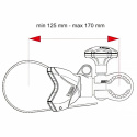 Distanshållare Bike Block Pro S1 färg aluminium Fiamma