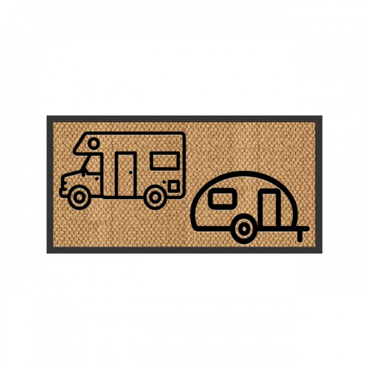 Dörrmatta campingmotiv 50x25 cm i gruppen Campingmöbler / Mattor hos Camping 4U (9949432)