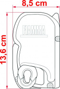 Fiamma F45S Box Titanium Duk Royal Grey / Blue