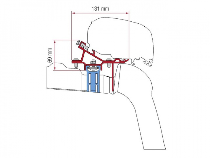 Markisadapter Fiamma F65 Crafter 2017-