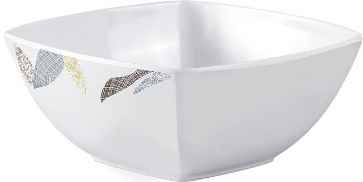 Müsliskål 15x15 Khadi vit/brun Bunner i gruppen Hushåll / Husgeråd / Serviser & tallrikar hos Camping 4U (9954269)