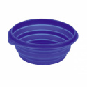 Resehundskål silikon 500 ml blå