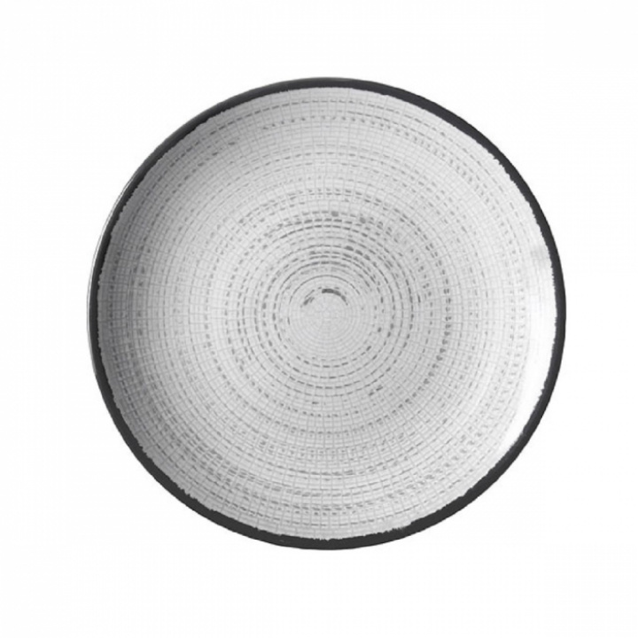 Desserttallrik Ø20 vit/svart Tivoli Brunner i gruppen Hushåll / Husgeråd / Serviser & tallrikar hos Camping 4U (9955675)