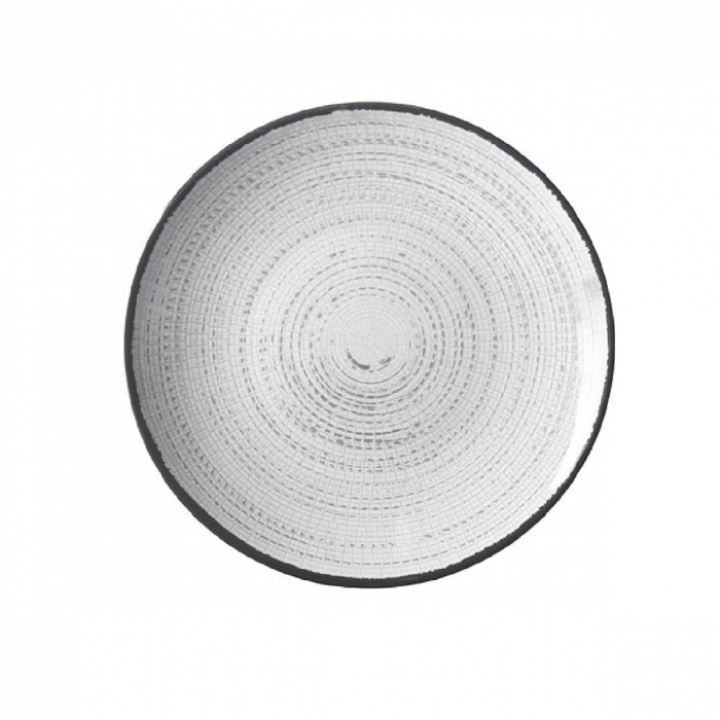 Tallrik Ø25 vit/svart Tivoli Brunner i gruppen Hushåll / Husgeråd / Serviser & tallrikar hos Camping 4U (9955676)