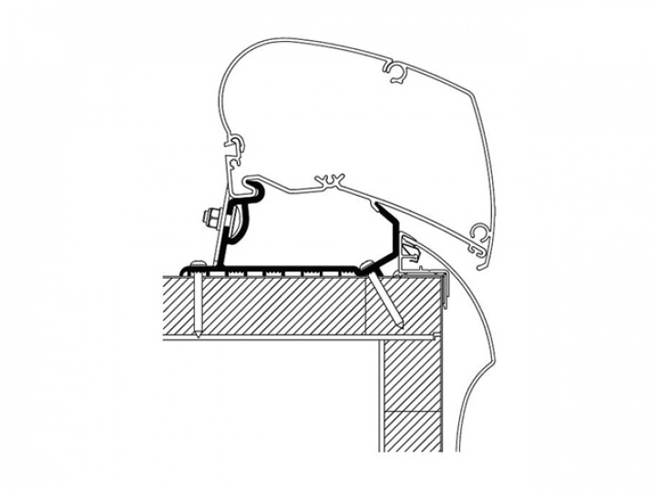 Adapter 4 delar för Thule Omnistor 6300/9200 för Hobby Optima Ontour i gruppen Markiser & Förtält / Markiser / Markisadaptrar / Omnistor Adaptrar hos Camping 4U (9955814)