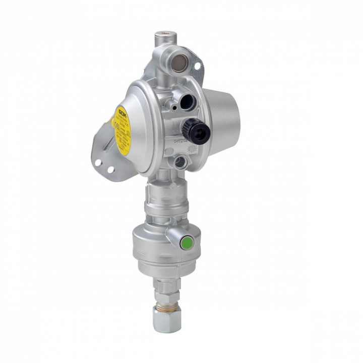 Gastryck-styrsystem GOK Caramatic DriveOne vertikal 30 mbar 1,5 kg/h i gruppen / / hos Camping 4U (9955956)