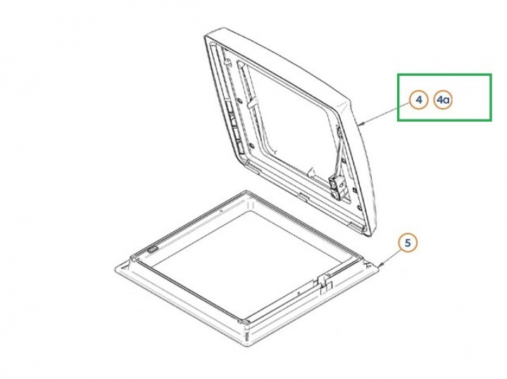 Ersättningsglas Omnivent i gruppen / / Reserv-luckor hos Camping 4U (9956355r)