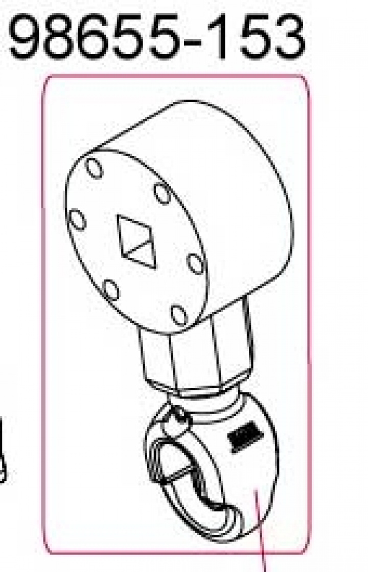 Vevmekanism Fiamma F45I/F45TI/F1 i gruppen Markiser & Förtält / Markiser / Reservdelar markiser / Reservdelar Fiamma / Fiamma F45 i L 450-550 hos Camping 4U (9956385)