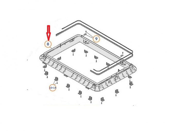 Ytterram Heki 2, Heki 2 De Luxe i gruppen Husbil & Husvagn / Takluckor / Reservdelar takluckor / Reservdelar Dometic takluckor hos Camping 4U (9957045)