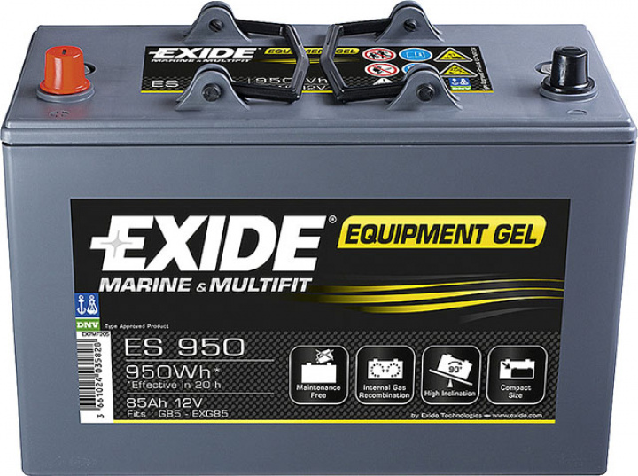 Batteri Exide Equipment Gel ES 1600, 140Ah