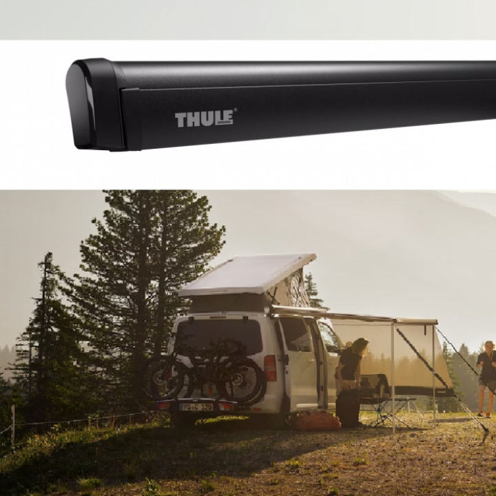 Väggmarkis Thule 4200 Box Antracit Duk Mystic Grey i gruppen Markiser & Förtält / Markiser / Väggmarkiser hos Camping 4U (9958113r)