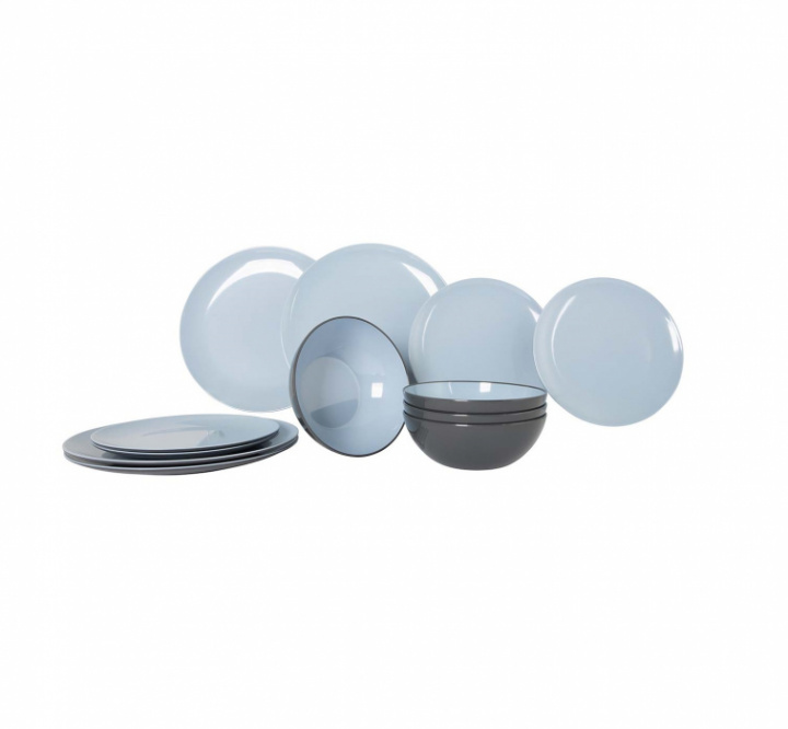 Servis 12 delar ljusblå, Gimex i gruppen Hushåll / Husgeråd / Serviser & tallrikar hos Camping 4U (9958425)