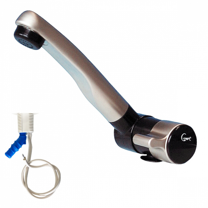 Kran ø22mm London AT svart/mattförnicklat i gruppen Husbil & Husvagn / Vatten & VVS / Blandare och kranar / Enkelkran hos Camping 4U (9960156)