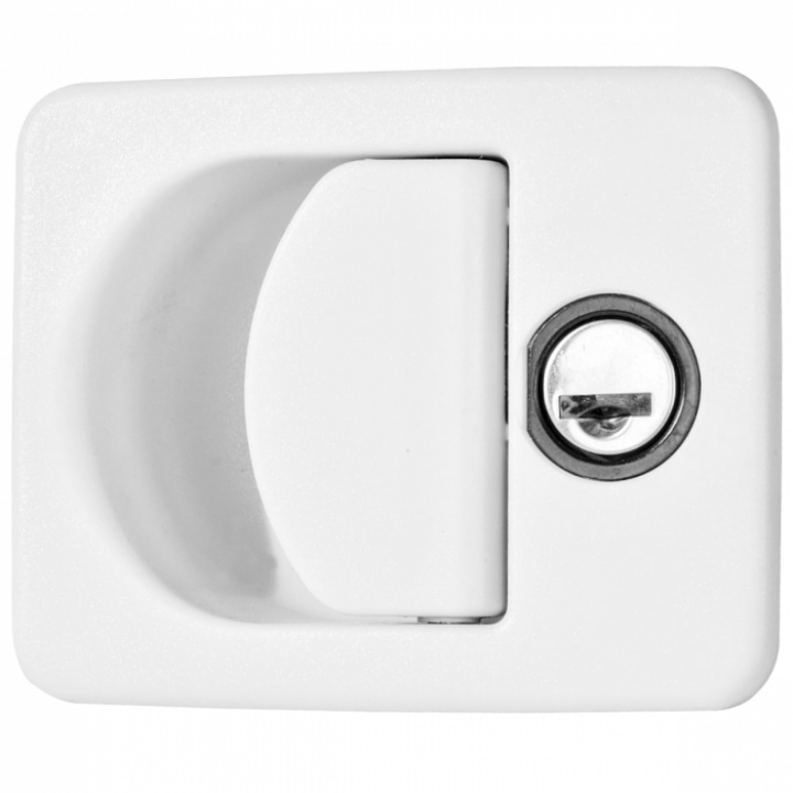 Lucklås Kubus 100x80mm Fiat, vit i gruppen Chassi / Dörrar / Dörr- & tanklås hos Camping 4U (9968171)