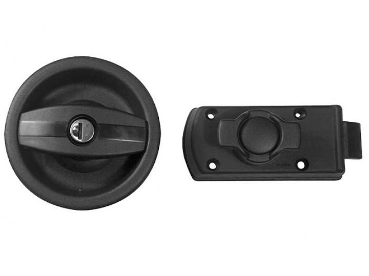 Husvagnslås svart inkl 2 nycklar i gruppen Husbil & Husvagn / Säkerhet / Lås hos Camping 4U (9968922r)