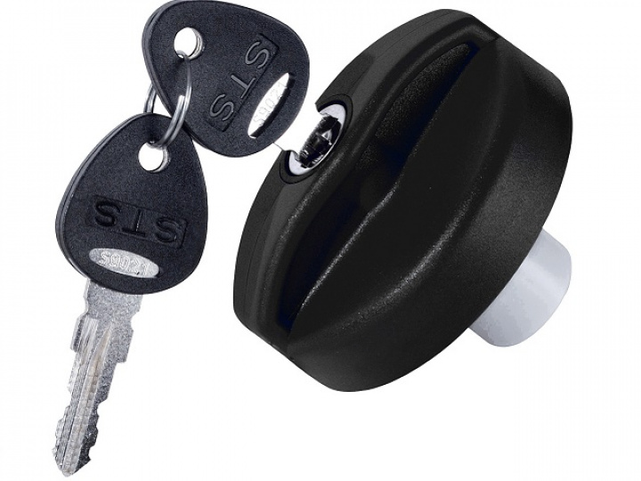 Tanklock med lås inkl 2 nycklar Svart i gruppen Chassis / / hos Camping 4U (9968928)