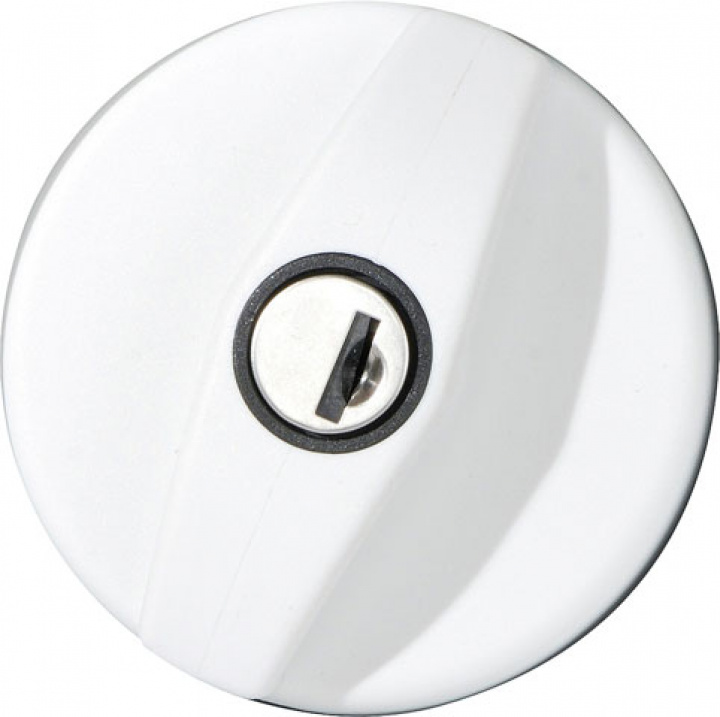 Lock med lås 2 nycklar Vit i gruppen Chassis / / hos Camping 4U (9968929)