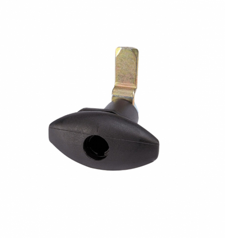 Dörrlås Elipse litet 7,8 x 4,2 cm, svart i gruppen Chassis / / hos Camping 4U (9968931)