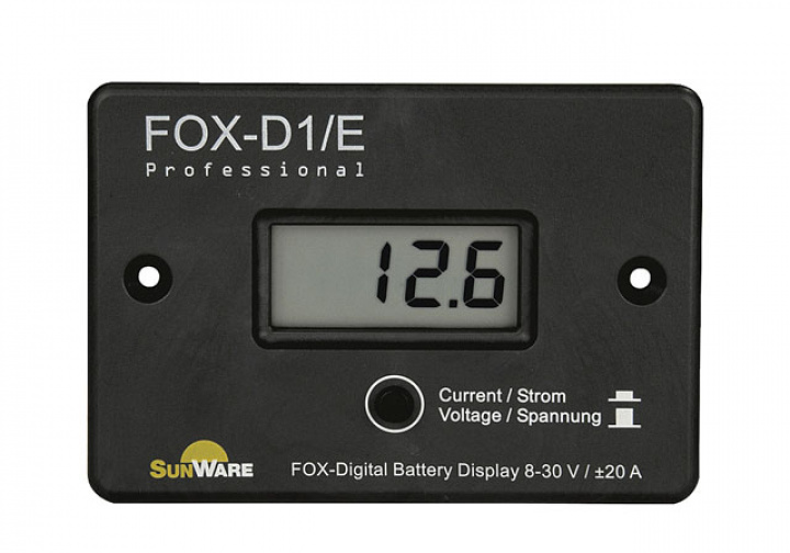 Solpaneldisplay Sunware FOX-D1/E LCD i gruppen Beställningsvaror hos Camping 4U (9970106)