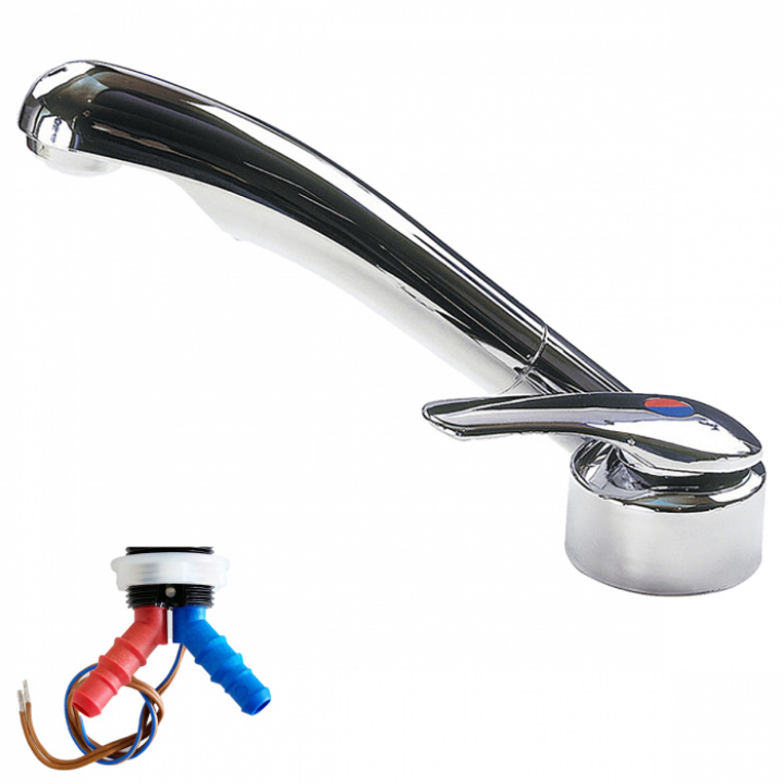 Blandare ø39mm Keramik Twist i gruppen Husbil & Husvagn / Vatten & VVS / Blandare och kranar / Hålmått 34-39 mm hos Camping 4U (9970120)