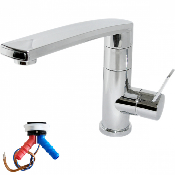 Blandare ø33mm högt utkast Reich Keramik Contur S i gruppen Husbil & Husvagn / Vatten & VVS / Blandare och kranar / Hålmått 28-33 mm hos Camping 4U (9970372)