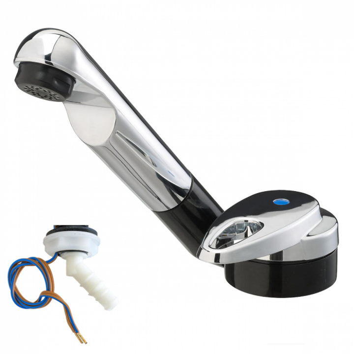 Kran ø25mm krom/svart Keramik Mono i gruppen Husbil & Husvagn / Vatten & VVS / Blandare och kranar / Enkelkran hos Camping 4U (9970660)