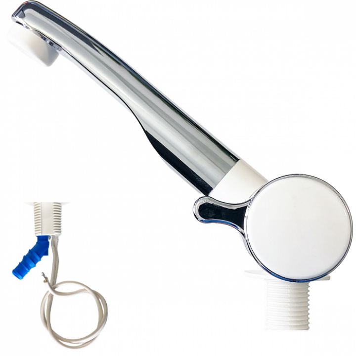 Kran ø22mm krom/vit LONDON i gruppen Husbil & Husvagn / Vatten & VVS / Blandare och kranar / Hålmått 18-27 mm hos Camping 4U (9970882)