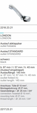 Blandare London Ø 27 mm