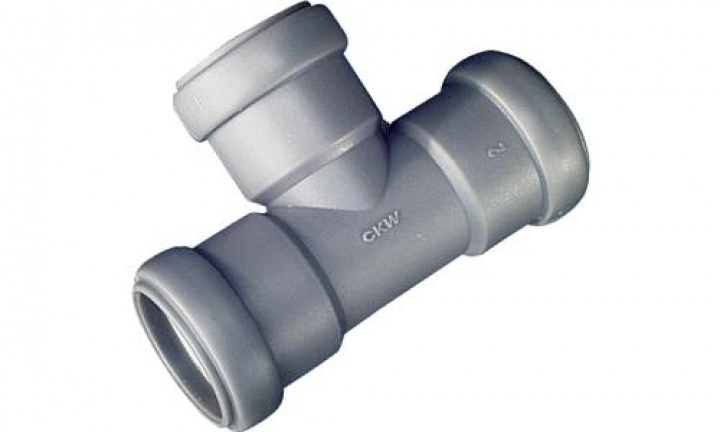 T-koppling 90° 28 mm med tätning i gruppen Husbil & Husvagn / Vatten & VVS / VVS / Monteringsdetaljer VVS hos Camping 4U (9971106)