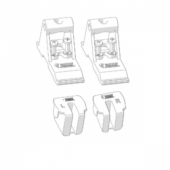 Kit för Fiamma Side W Pro sida F45s/Ti i gruppen Markiser & Förtält / Markiser / Väggar, fronter & solskydd / Reservdelar Markisväggar / fronter hos Camping 4U (9971898)