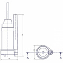 Dränkpump 16L/min Comet VIP 17 1 styck