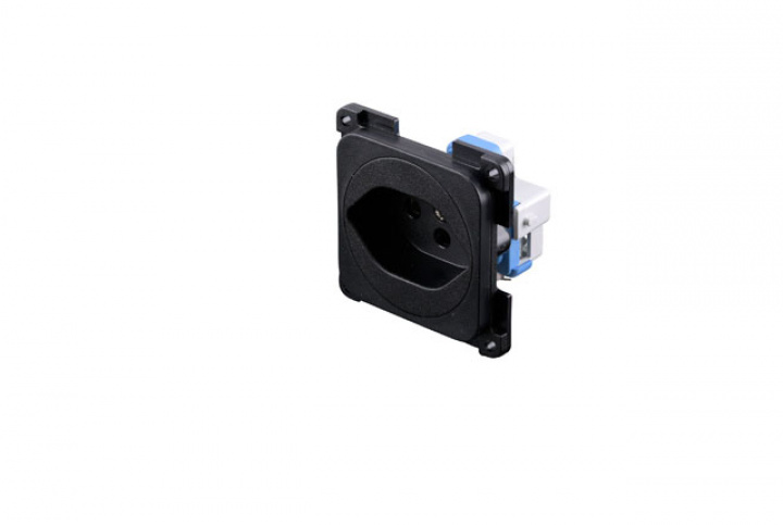 Vägguttag, schweizisk, svart Schweiz, norm typ 13 i gruppen Beställningsvaror hos Camping 4U (9974015)